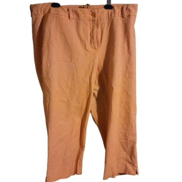 Lane Bryant peach color capri with pattern size 18 - Picture 1 of 4
